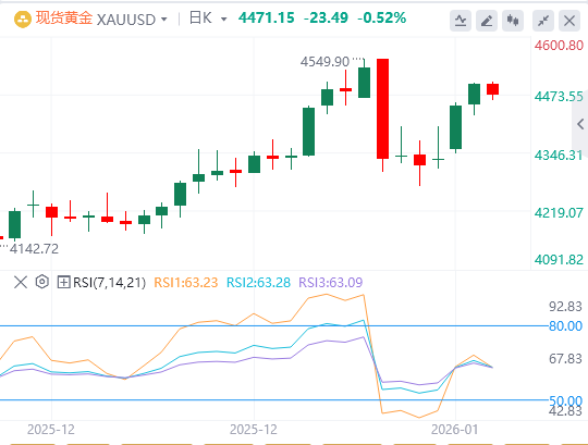 黄金市场今日分析：金价冲高回落凸显投机分歧 警惕高波动风险(2026/01/09)